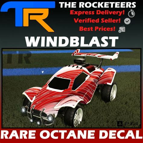 Decals are shapes and patterns which are applied to a car's body. PS4/PSN Rocket League WINDBLAST OCTANE Rare Decal ...