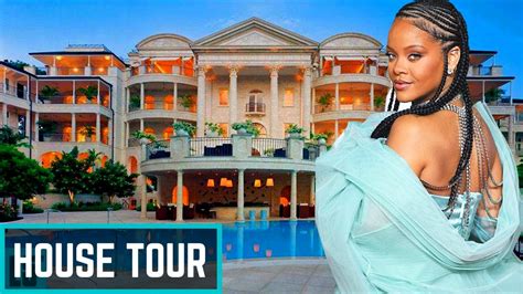 rihanna house tour 2020 inside her multi million dollar barbados home mansion youtube