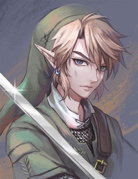 Link Just Look So Handsome In This Fan Art With Images Legend Of