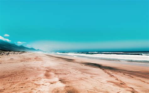Download Wallpaper 1680x1050 Seashore Clean Skyline Beach 1610