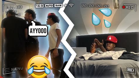 beating my meat prank 😭 on friends bed gone wrong youtube