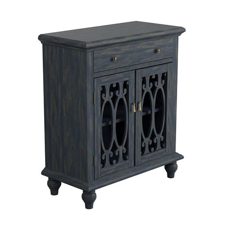 Antique Blue Accent Cabinet By Coaster Furniture Furniturepick