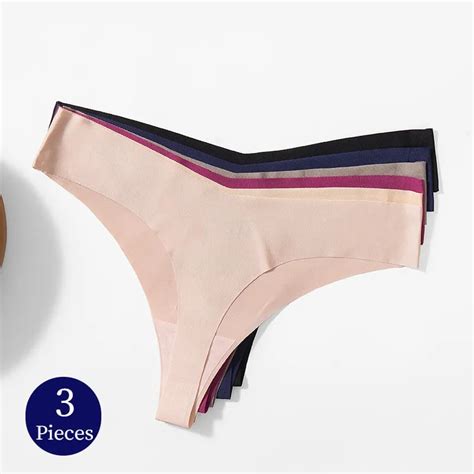 giczi 3pcs set women s panties sexy lingerie female seamless underwear cozy thongs large size