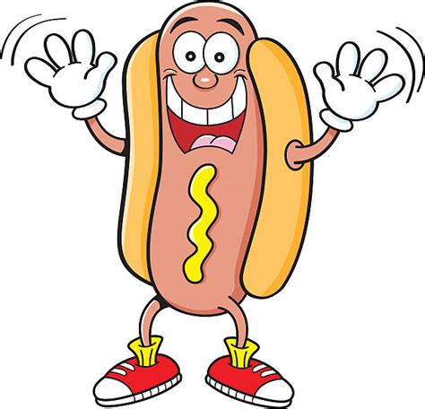 Best Cartoon Hot Dogs Illustrations Royalty Free Vector Graphics