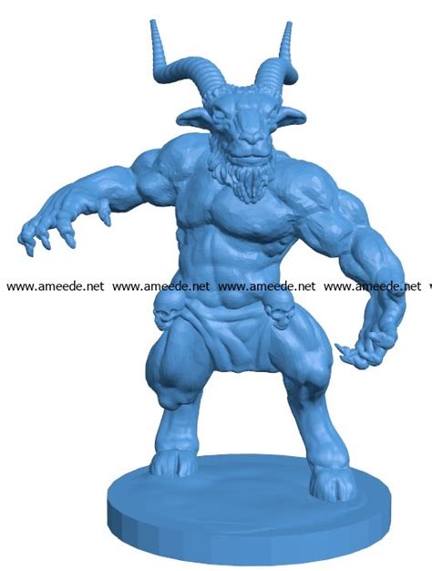 Man Horned God B003844 File Stl Free Download 3d Model For Cnc And 3d