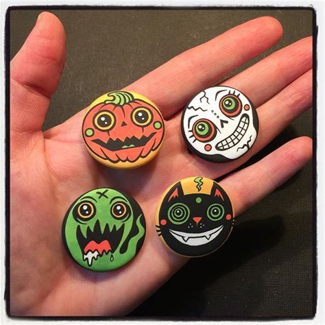 Restocked In Time For Pinzucon My Cute Spooky Face Pins Because Its