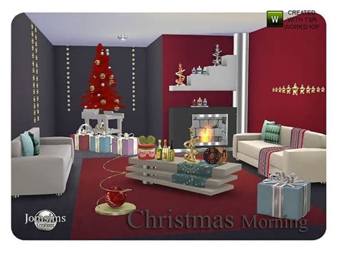 The Sims 4 Custom Content Christmas Morning Set