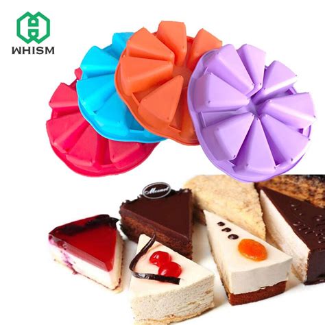 Diy Cavity Silicone Mold Pastry Cake Slice Dessert Pizza Pan Pudding Jelly Soap Molds Kitchen