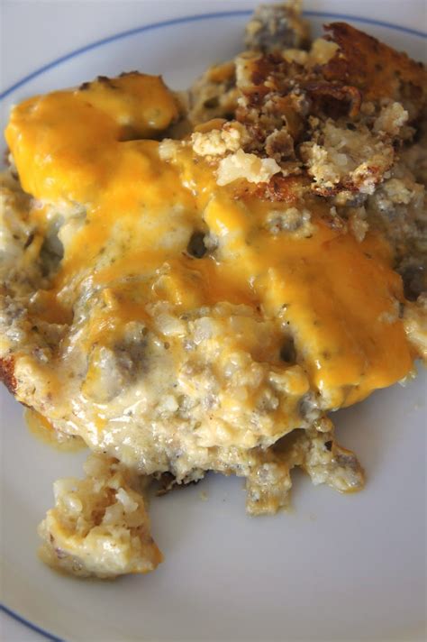 Savory Sweet And Satisfying Breakfast Casserole With Sausage Gravy