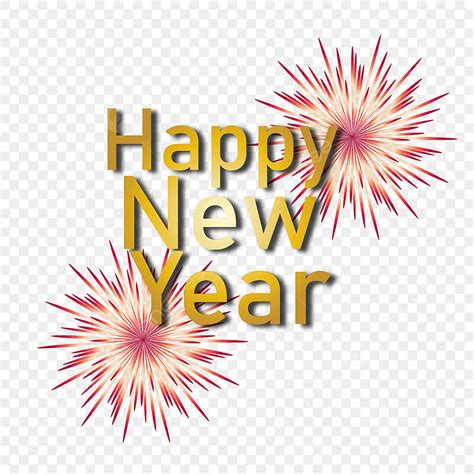 New Year Text Vector Art Png Colorful Happy New Year Text New Year