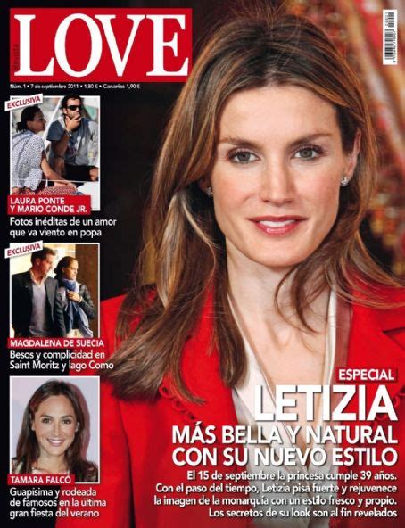 Queen Letizia Of Spain Love Magazine 07 September 2011 Cover Photo Spain