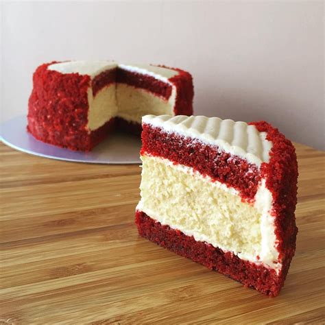 Red Velvet Cheesecake Cake Food Desserts