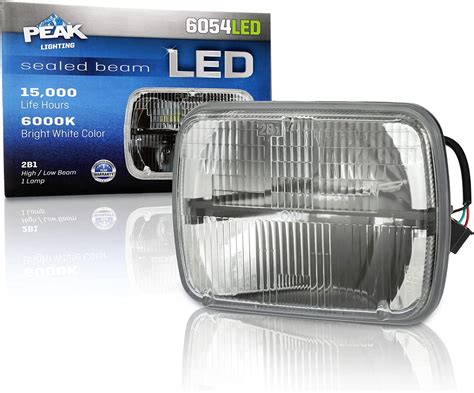 Peak H6054 Sealed Beam 6000k Led Headlight Headlight Bulbs Amazon Canada