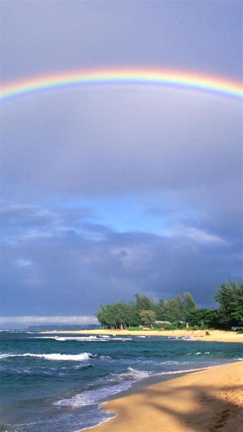 Rainbow Sea Beach Smartphone Wallpapers Hd ⋆ Getphotoseu Download Free