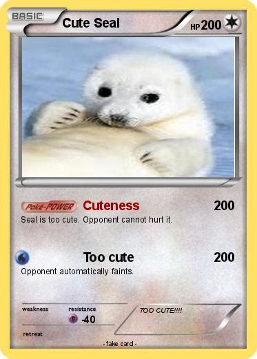 Pokémon Cute Seal 7 7 Cuteness My Pokemon Card