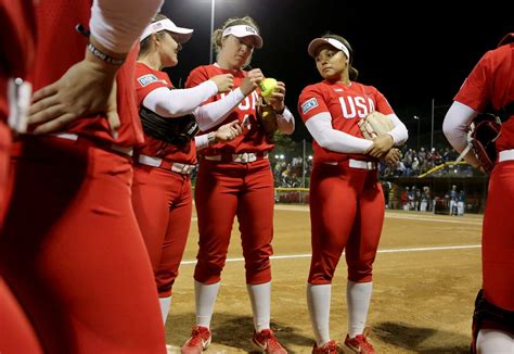 Olympic Softball Team Using Stand Beside Her Tour To Promote Sport