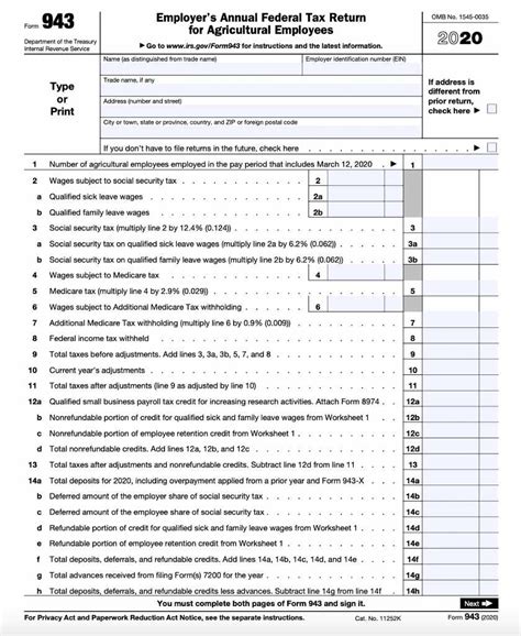 How To Fill Out Form 943—instructions And Mailing Addresses