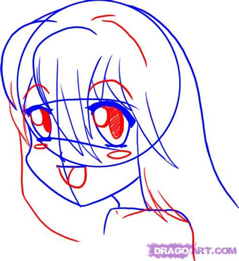 How To Draw Manga Style Female Faces Step By Step Anime