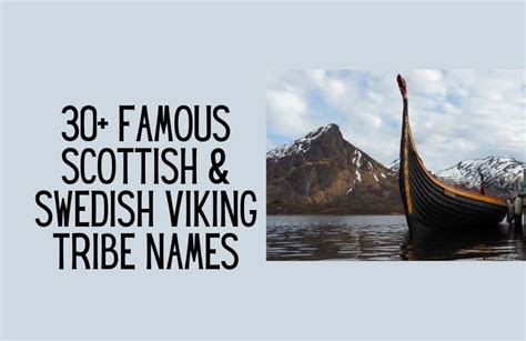 30 Famous Scottish And Swedish Viking Tribe Names Kids N Clicks