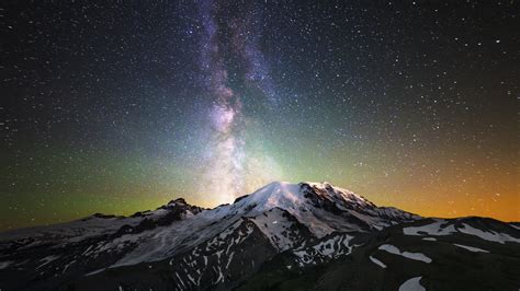 Free Download Hd Wallpaper Milky Way Starry Night Stars Mountain