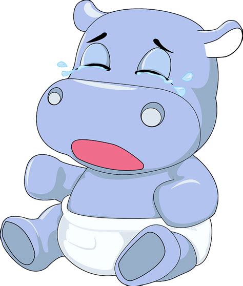 Baby Hippo Crying Clipart Free Download Transparent Png Creazilla