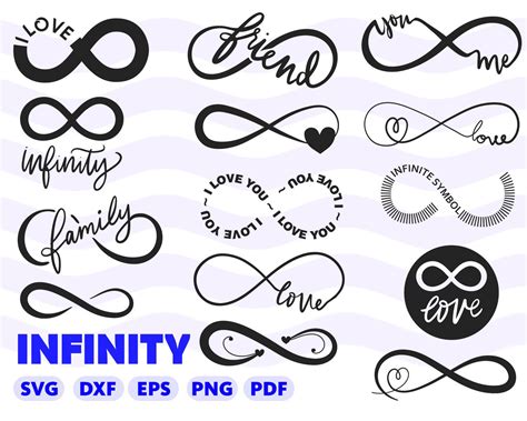 Love Infinity Svg Bundle Infinity Sign Svg Infinity Decal Etsy