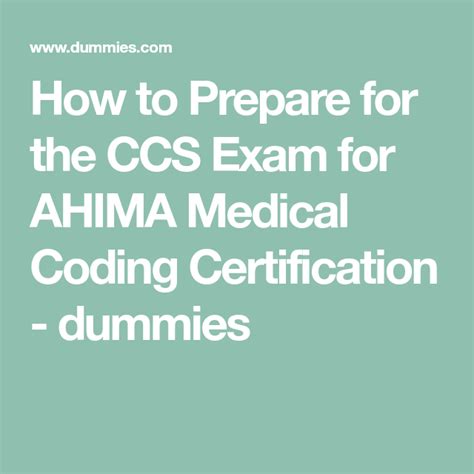 How To Prepare For The Ccs Exam For Ahima Medical Coding Certification