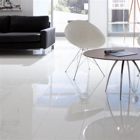 Elesgo Supergloss Extra Sensitive White Laminate Flooring At Leader Floors