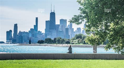 Residential Apartments Flats And High Rises Above Lake View Chicago