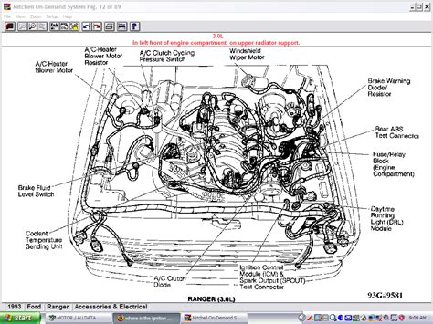 I have a 84 ranger 2.3l with a leaky. I am trying to find the ignition module on my 1993 ford ...