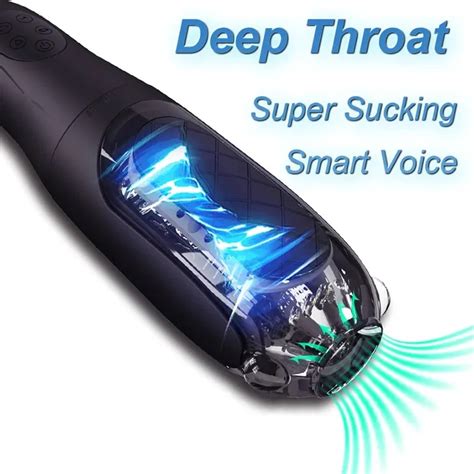 Deep Throat 4 Speed Sucking Masturbator Oral Sex Masturbation Cup Electric Blowjob Male