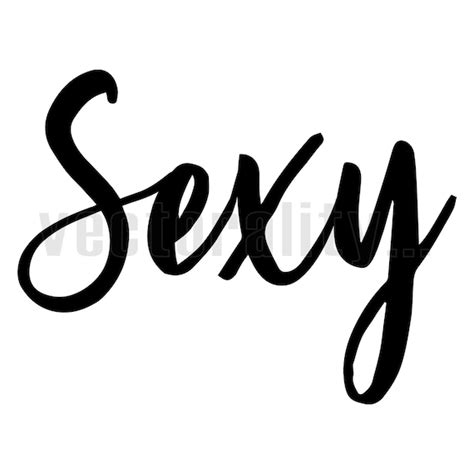 Sexy Girl Woman Power Saying Script Text Word Font Vector Art Etsy Finland