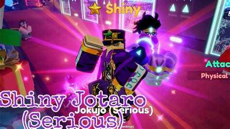 New Shiny Jotaro Serious Showcase In Anime Adventures Roblox YouTube