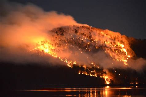 Scary And Stunning Fire At Bald Mountain North Carolina Fire Image