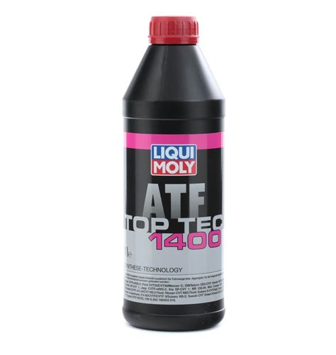 Everything you need to know about automatic transmission oils before the next change is due, just read on. LIQUI MOLY Top Tec ATF, 1400 3662 Automatic Transmission ...