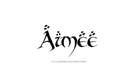 Aimee Name Tattoo Designs