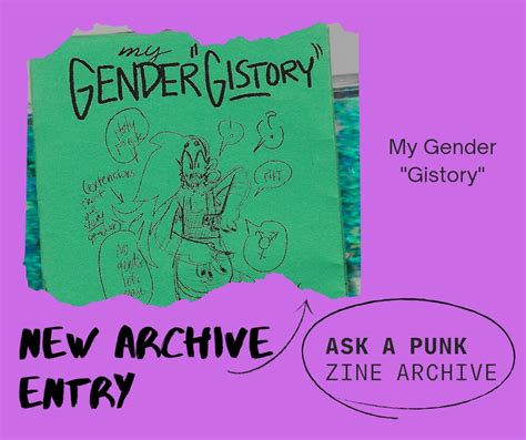 ask a punk zine archive on twitter 2023 03 my gender