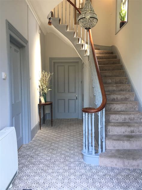 Grey Victorian Hallway Victorian Hallway Tiled Hallway Hallway