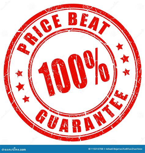 Price Beat Guarantee Vector Stamp Stock Vector - Illustration of great
