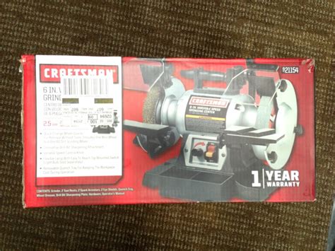 Craftsman Variable Speed 6 Grinding Center 21154 Bench Brand New