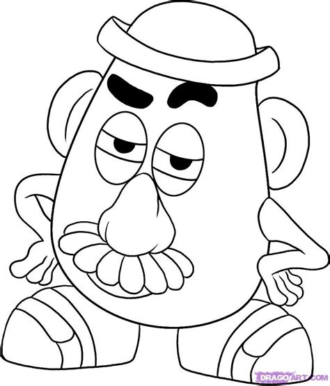 Toy story is one of the great cartoons about how toys live their lives while no children are around. Mr. Potato Head Theme: Coloring Pages | Disney character ...