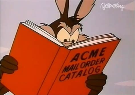 Acme Co Catalog Coyote Merrie Melodies Looney Tunes Characters