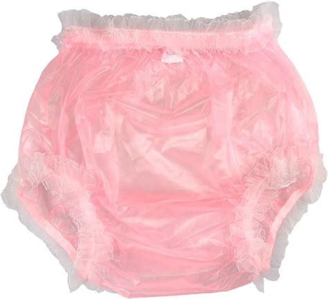 Haian Adult Incontinence Pull On Plastic Pants Lace Panties Color
