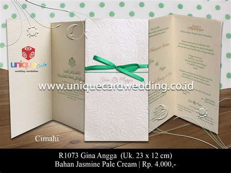 Undangan Pernikahan Soft Cover R1073 Unique Card Wedding Invitation