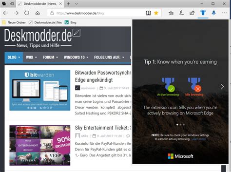 Microsoft Rewards Als Edge Erweiterung Im Store Deskmodderde