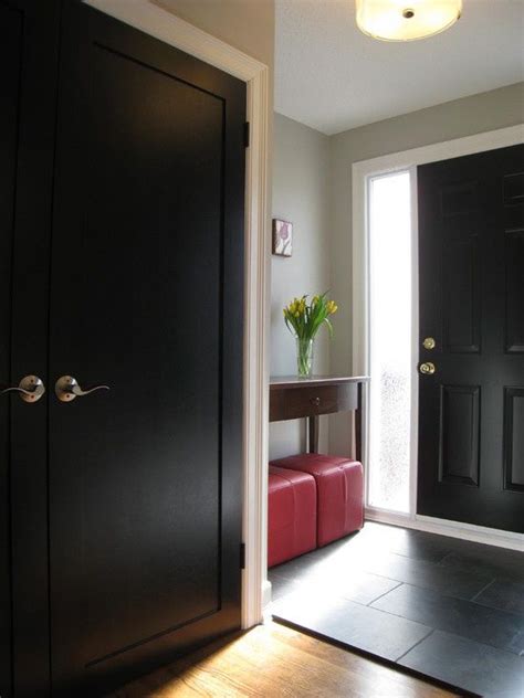 Black Door Design Pictures Remodel Decor And Ideas Love This Gray