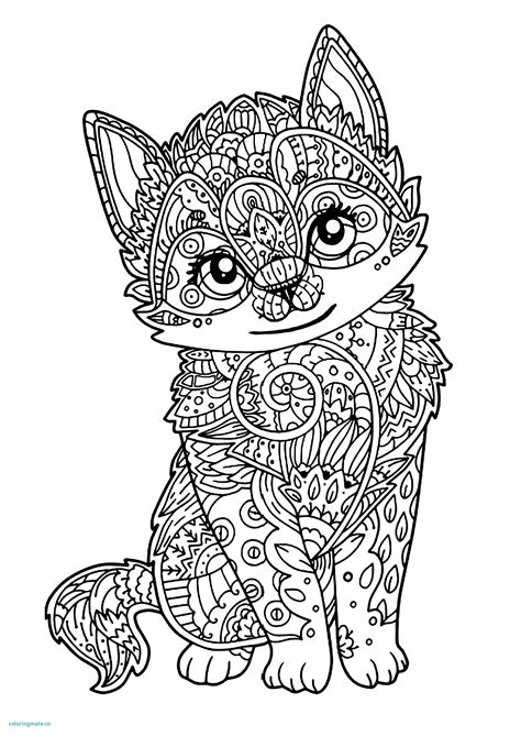 Explorez les bienfaits du mandala thérapeutique à imprimer ! Coloriage Mandala Chat Papillon Luxury Mandala Chat ...