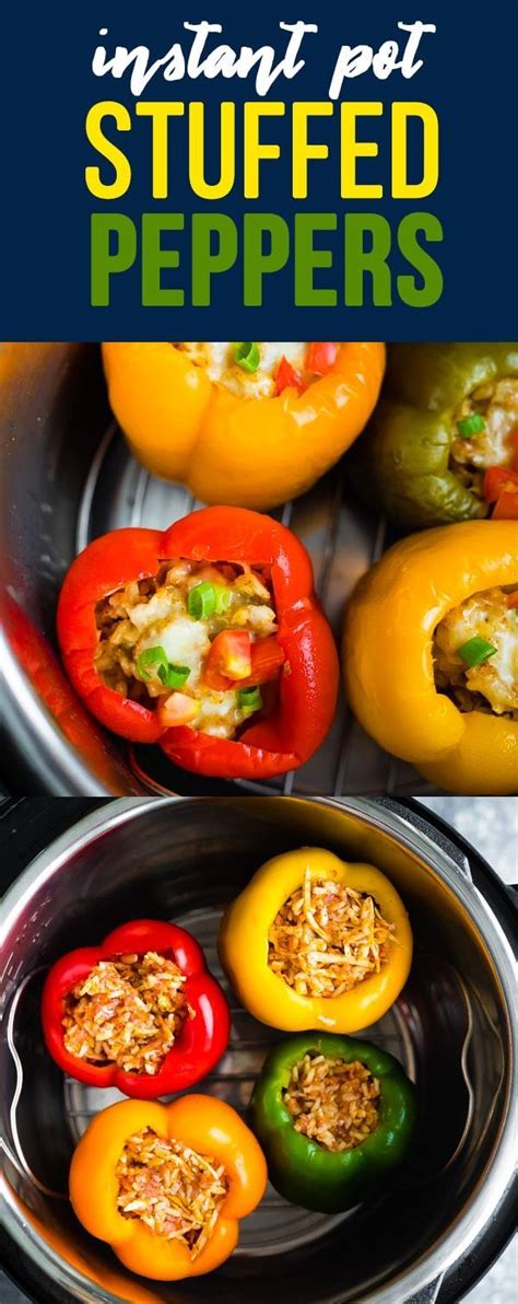 Not only do i now cook my chili in the pressure cooker, but i've also started using ground turkey in place of this particular recipe is one of my favorites. Instant Pot Ground Turkey Stuffed Peppers | Recipe (With ...