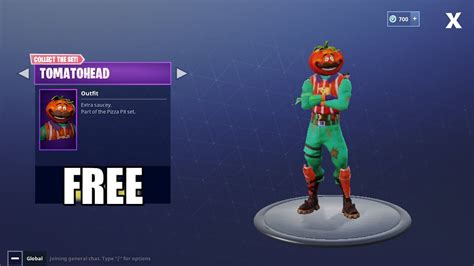 Fortnite Battle Royale How To Get Free Tomatohead Outfit Youtube