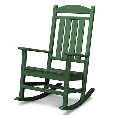 It is very important for you to add best furniture for patio like having patio rocking chairs. Shop POLYWOOD Presidential Green Plastic Patio Rocking ...